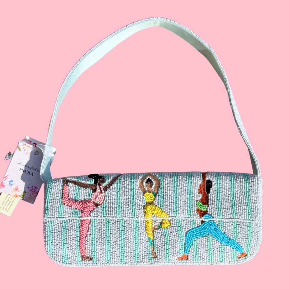 Viral Beaded Bag Namaste New Release NWT STUNNING Beaded Shoulder Bag